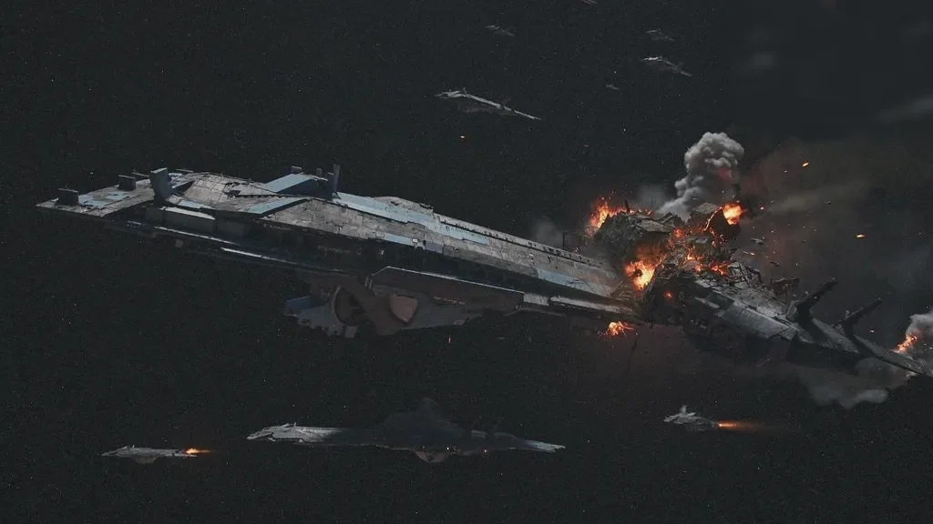 Quietly Eerie Wreck a Fortizar in Wormhole J112019
