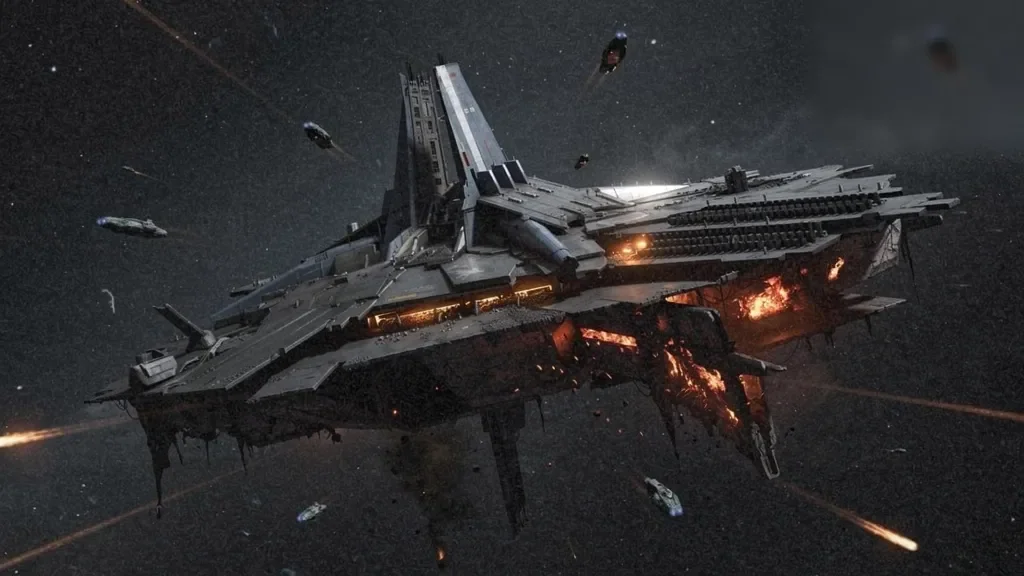 Astrahus Burns in Vecamia as Battle Losses Reach 28.4B ISK